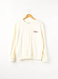 Sweat-shirt broderie manches longues beige BOCAGE femme