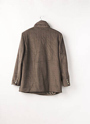 Manteau court coupe droite sans capuche gris NASTY GAL femme