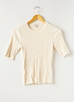 Top stretch manches courtes beige GUESS femme