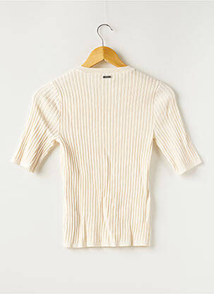 Top stretch manches courtes beige GUESS femme