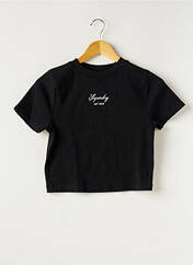 T-shirt noir SUPERDRY pour femme seconde vue