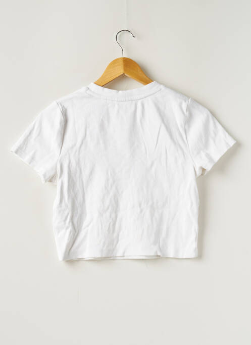 T-shirt coupe droite manches courtes beige SUPERDRY femme