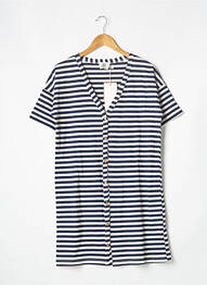 Robe courte manches courtes manches courtes bleu ORTA femme