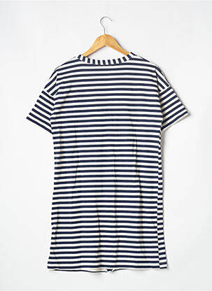 Robe courte manches courtes manches courtes bleu ORTA femme