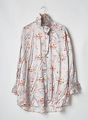 Robe courte manches longues manches longues gris BELLEROSE femme