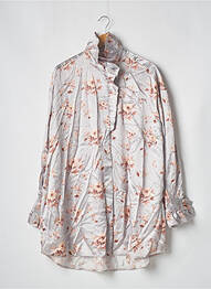 Robe courte manches longues manches longues gris BELLEROSE femme