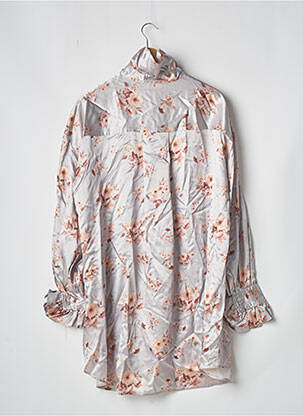 Robe courte manches longues manches longues gris BELLEROSE femme