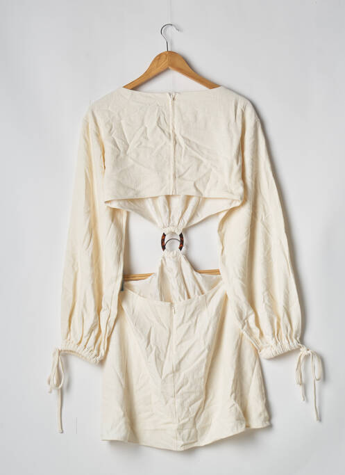 Robe mi-longue beige L'ACADEMIE pour femme