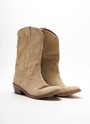 Bottines/Boots beige ANTHOLOGY pour femme