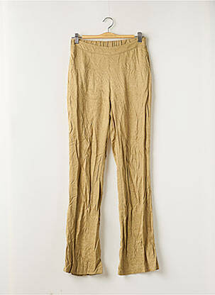 Pantalon large coupe fluide taille haute beige CHICHI CASTELNANGO femme