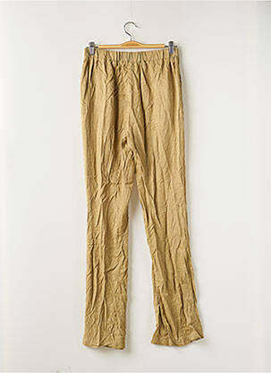 Pantalon large coupe fluide taille haute beige CHICHI CASTELNANGO femme