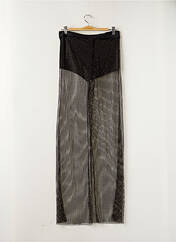 Pantalon large noir PULL & BEAR pour femme seconde vue