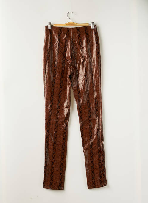 Pantalon slim marron LOAVIES pour femme