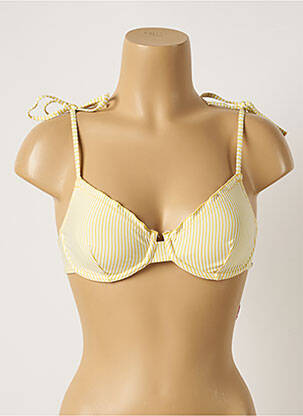 Haut de maillot de bain stretch haut soutien-gorge emboitant jaune INTIMISSIMI femme