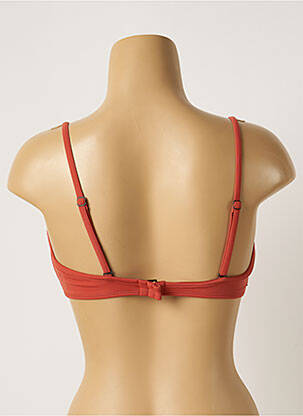 Haut de maillot de bain stretch haut bandeau orange SUPERDRY femme