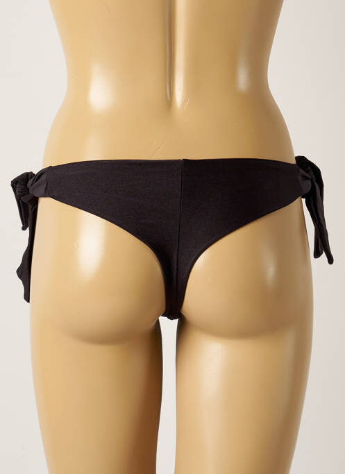 Bas de maillot de bain fermeture liens à nouer bikini noir BELLES DES PINS femme