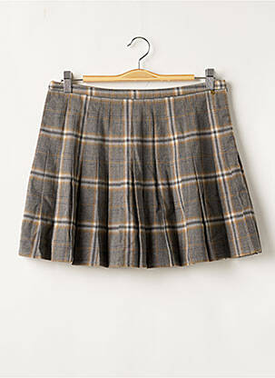 Jupe courte coupe évasée gris SUPERDRY femme