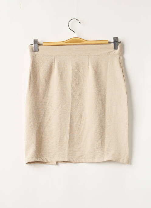 Jupe courte beige MARYNE pour femme