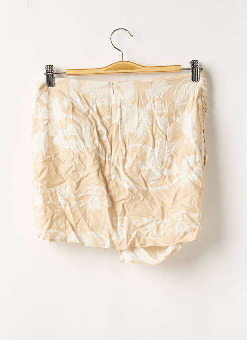 Jupe courte beige ZARA pour femme