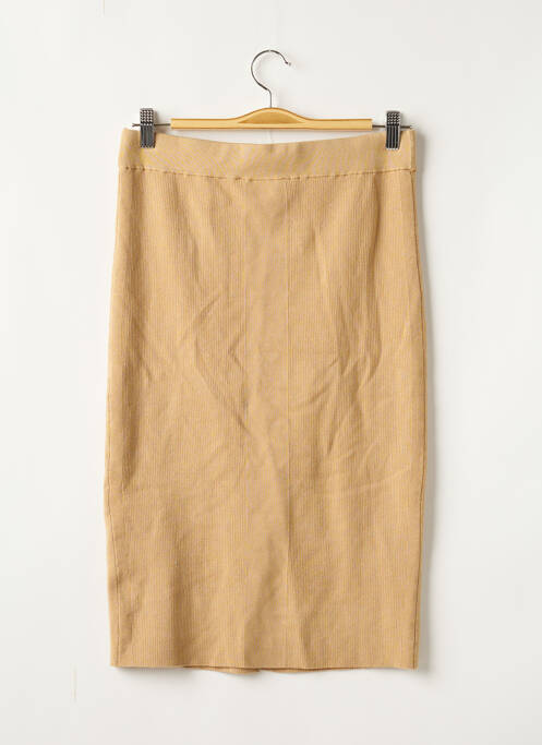 Jupe mi-longue beige CALVIN KLEIN femme