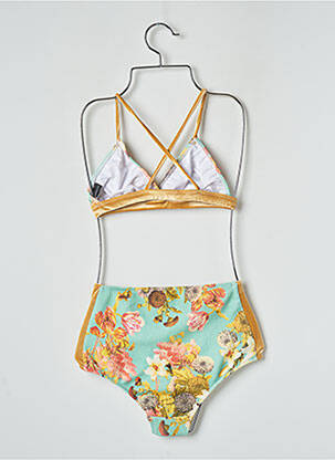 Maillot de bain 2 pièces stretch brassieres jaune DOLPHIN LOVE-SWIM femme