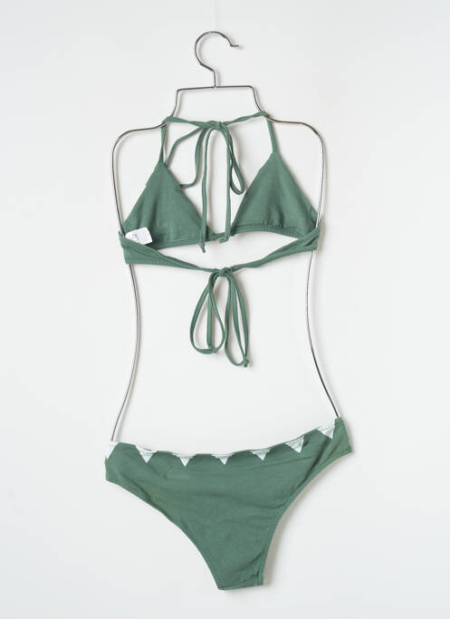 Maillot de bain 2 pièces vert LUZ pour femme