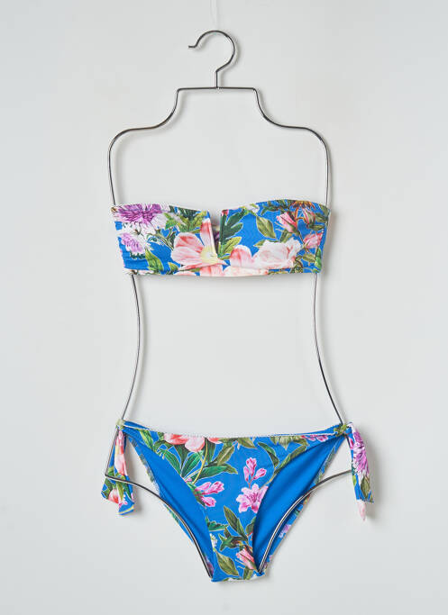 Maillot de bain 2 pièces haut bandeau haut bandeau bleu SANS MARQUE femme