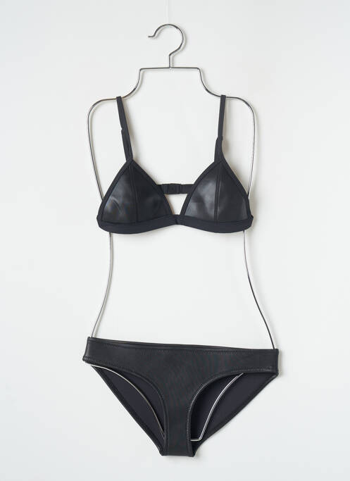 Maillot de bain 2 pièces fermeture clip haut triangles noir TRIANGL femme