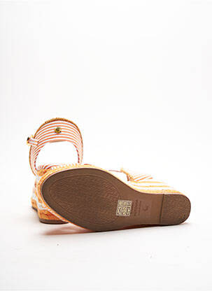 Espadrilles fermeture boucle(s) talon de 7 à 9cm orange STUART WEITZMAN femme