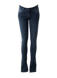 Jeans coupe slim poches taille haute gris REPLAY femme