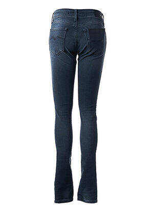 Jeans coupe slim poches taille haute gris REPLAY femme