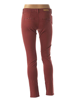 Pantalon 7/8 stretch taille basse orange HAPPY femme
