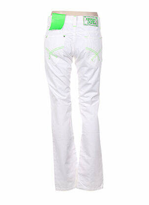Pantalon droit poches taille basse blanc ABSOLUT JOY femme