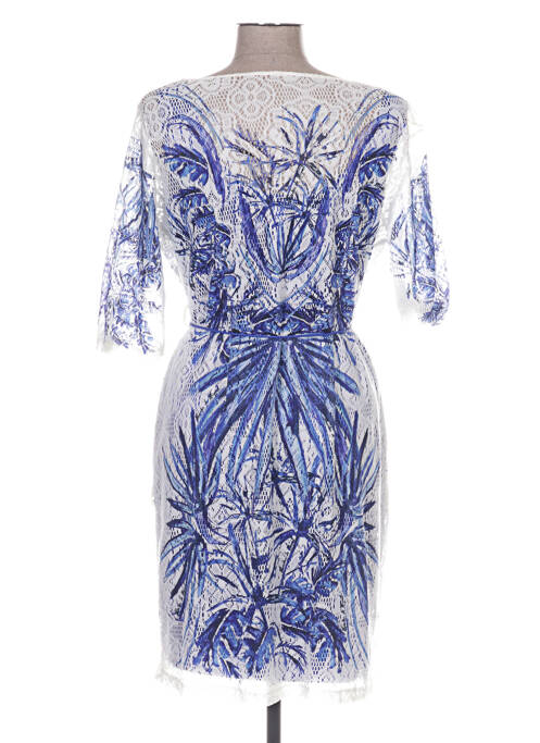 Robe mi-longue bleu M DE MIGUEL pour femme