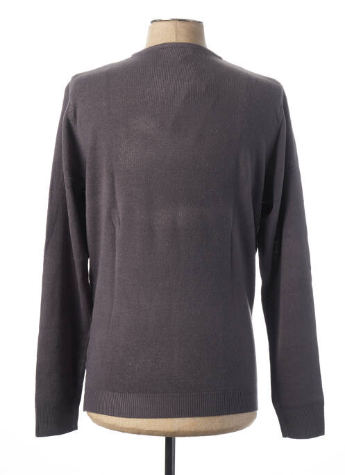 Pull col rond manches longues gris OLD RIVER homme