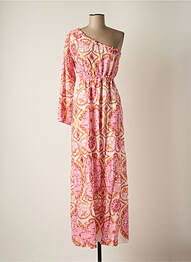 Robe longue manches longues manches longues rose VALERIE KHALFON femme