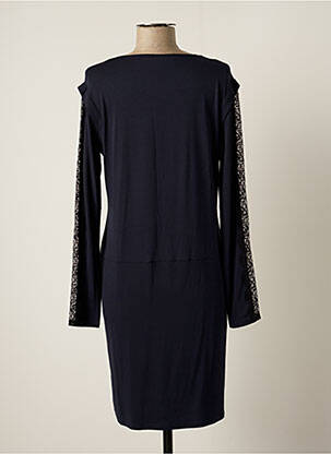 Robe mi-longue coupe fluide manches longues bleu MADO ET LES AUTRES femme