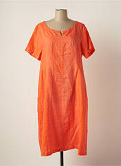 Robe mi-longue orange KOKOMARINA pour femme seconde vue