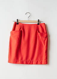 Jupe courte poches orange MORGAN femme