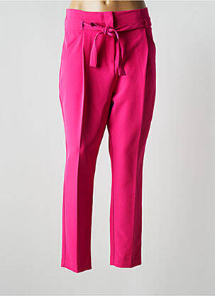Pantalon slim taille haute taille haute rose B.YOUNG femme