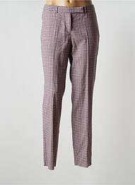Pantalon droit fermeture zippée sous rabat avec crochet taille normale rose PAUL SMITH femme