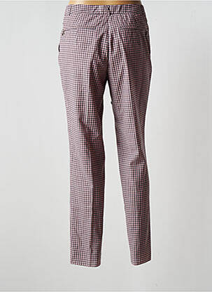 Pantalon droit fermeture zippée sous rabat avec crochet taille normale rose PAUL SMITH femme