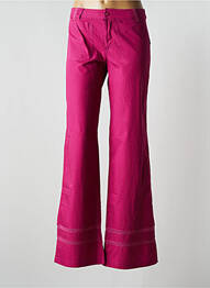 Pantalon flare taille normale taille normale rose IDEO femme