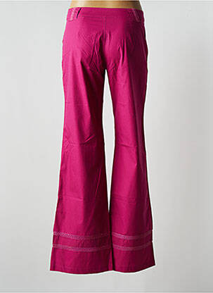 Pantalon flare taille normale taille normale rose IDEO femme