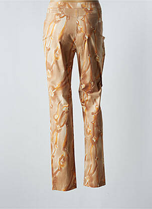 Pantalon droit stretch taille haute beige ANNE D'ALETH femme