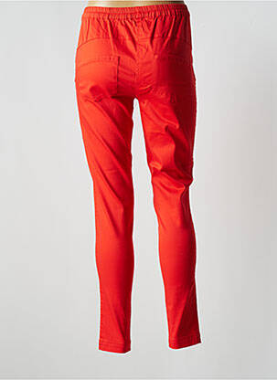 Jegging tissage popeline taille haute orange LES FILLES DE NEAUX femme