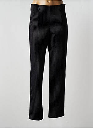 Pantalon droit stretch taille haute noir PAUL BRIAL femme