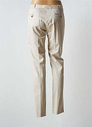 Pantalon chino tissage popeline taille normale beige QUIET femme