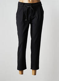 Pantalon 7/8 stretch taille normale noir ANNA femme