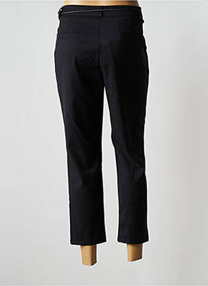 Pantalon 7/8 stretch taille normale noir ANNA femme